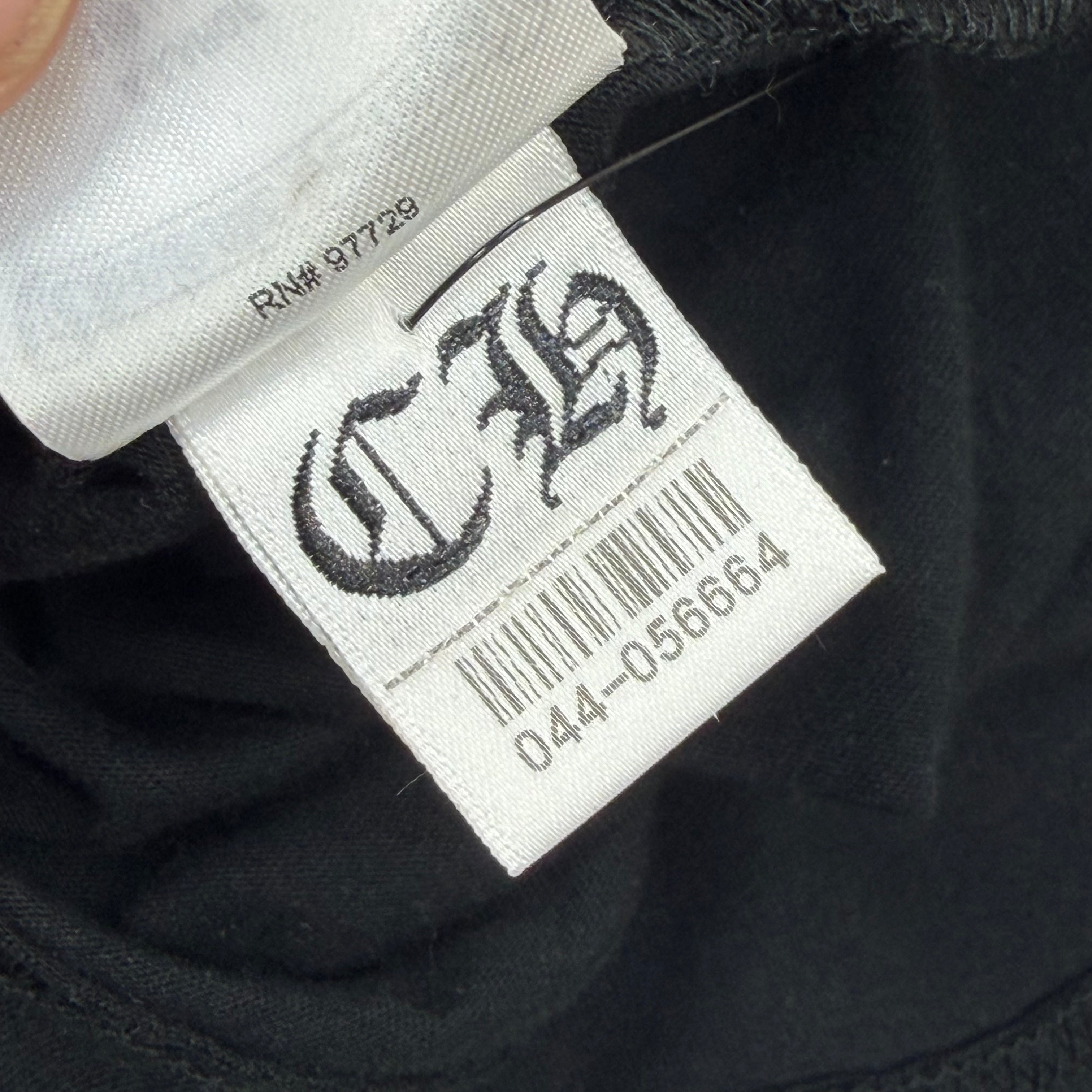 Chrome Hearts White Neck Logo L/S Tee Black XL