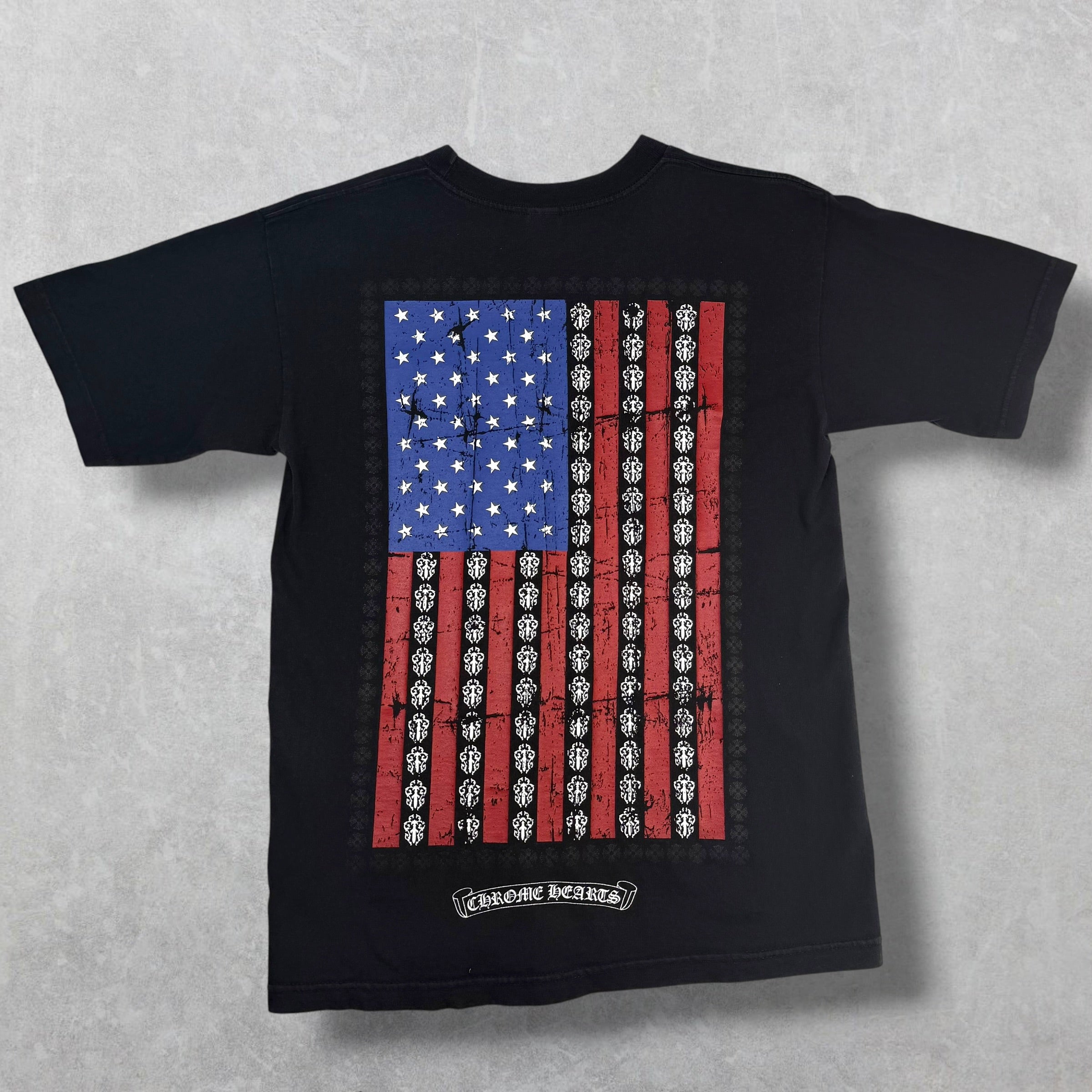 Chrome Hearts American Flag Tee Black M