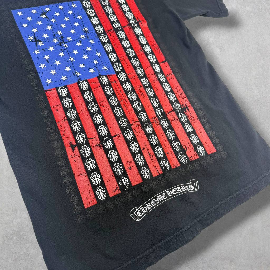 Chrome Hearts American Flag Tee Black M