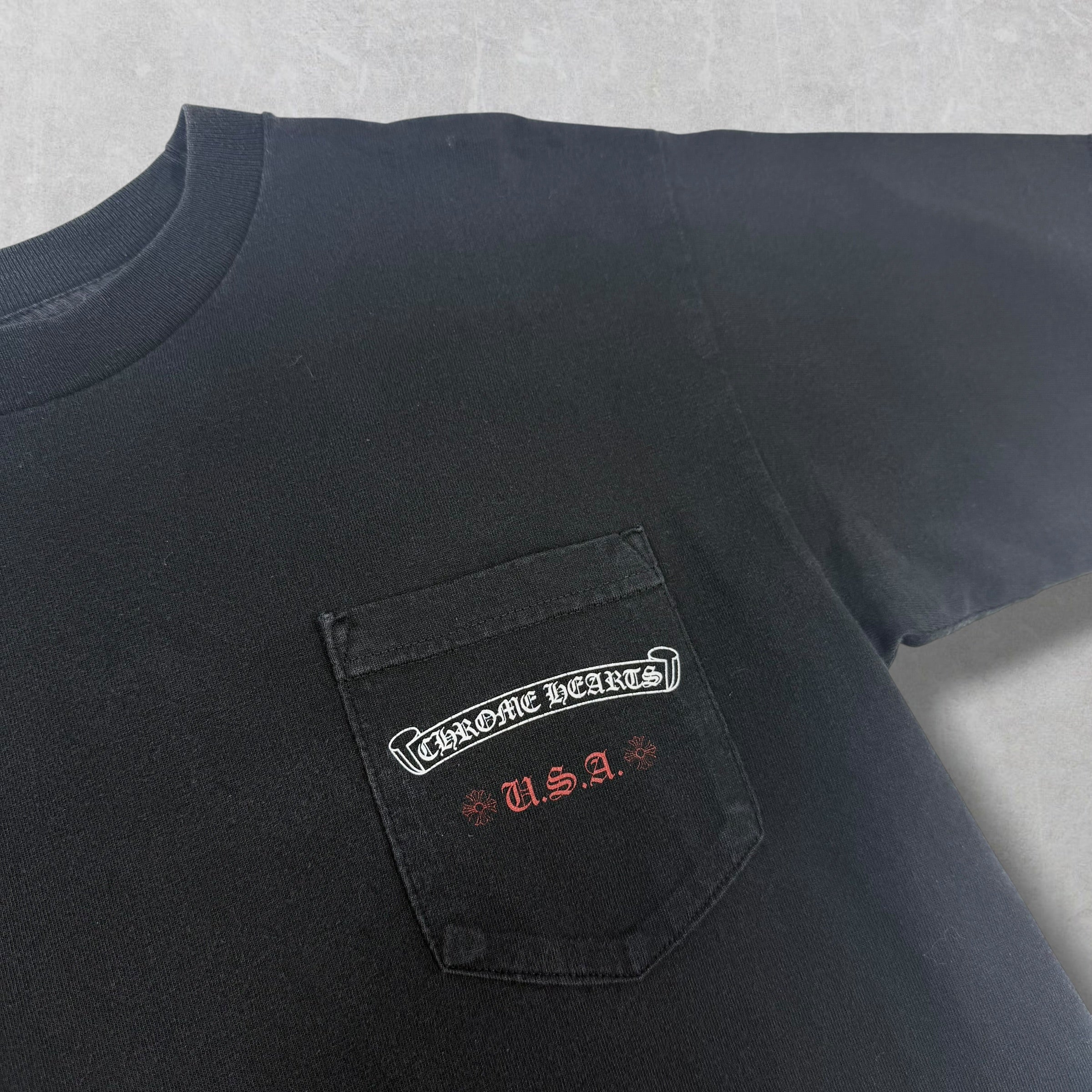 Chrome Hearts American Flag Tee Black M
