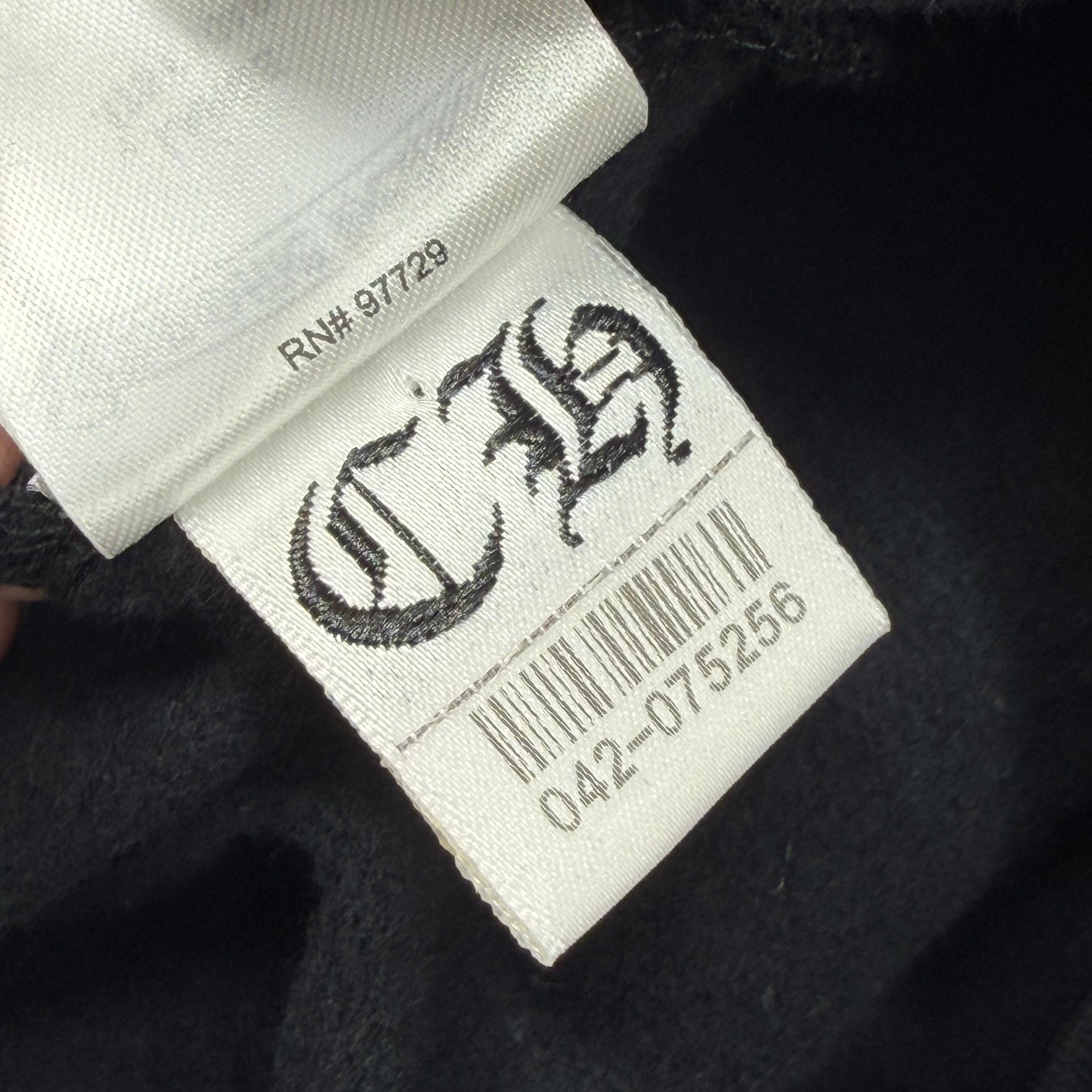 Chrome Hearts Olive Vertical Logo Zip Up L