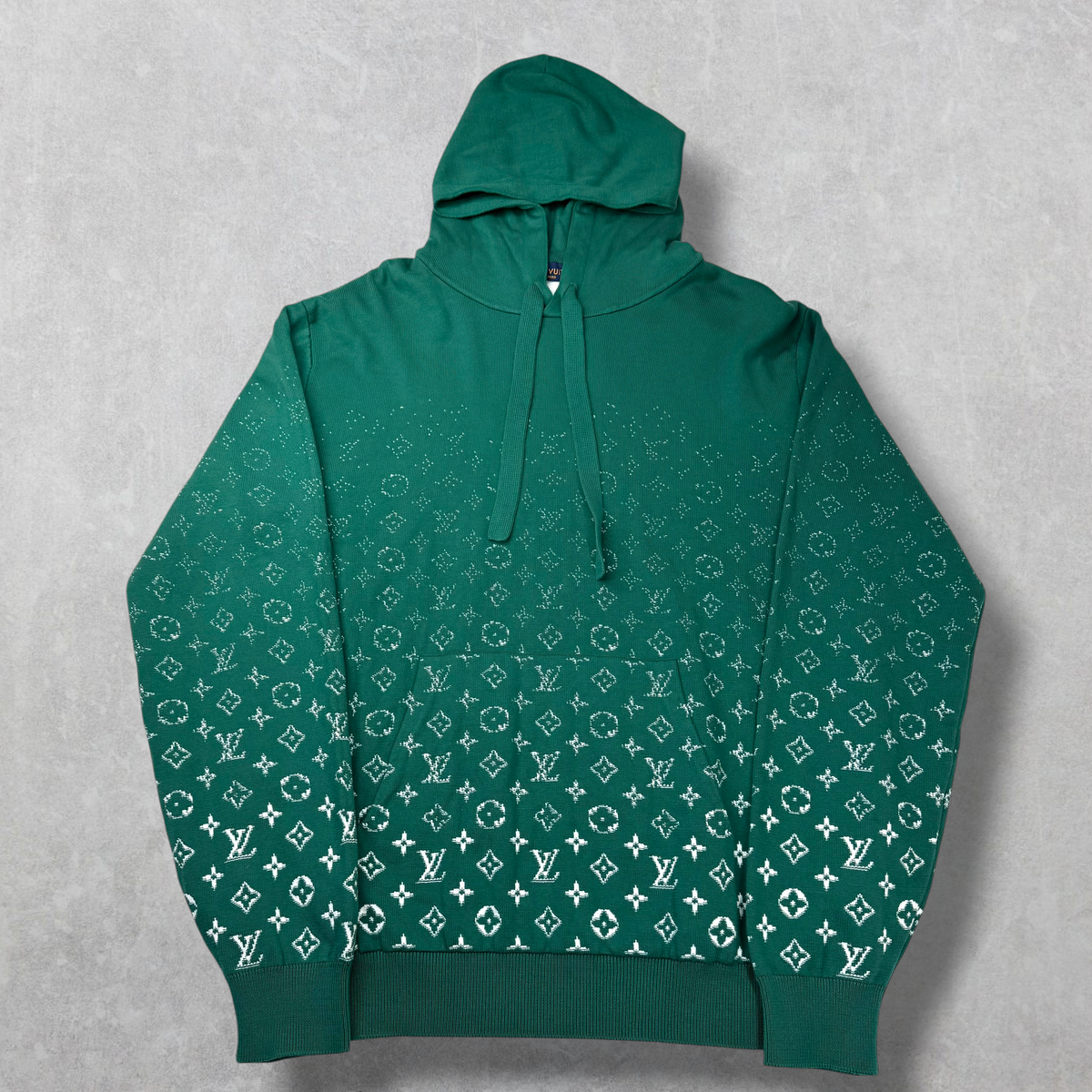 Louis Vuitton Monogram Gradient Hoodie Green L
