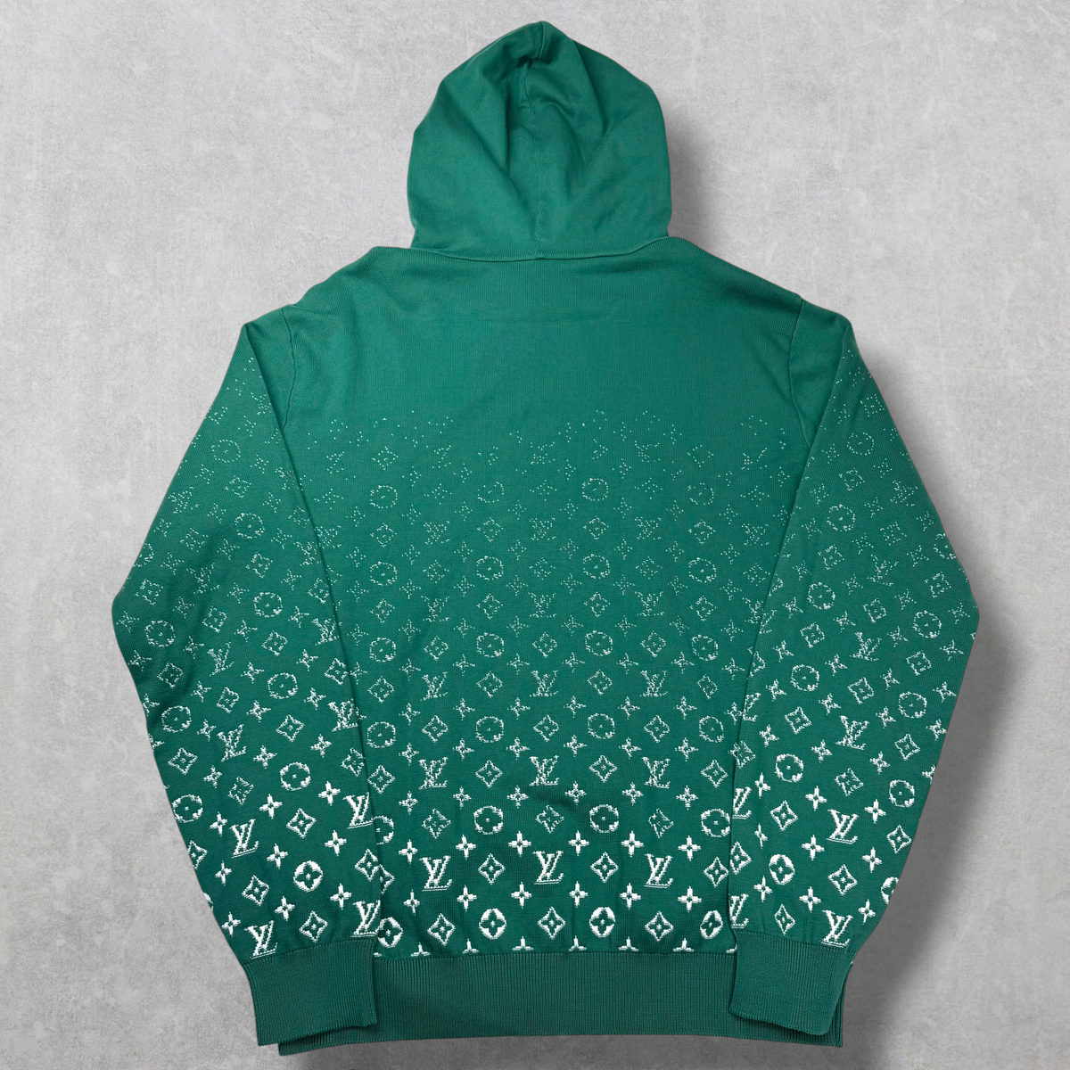 Louis Vuitton Monogram Gradient Hoodie Green L