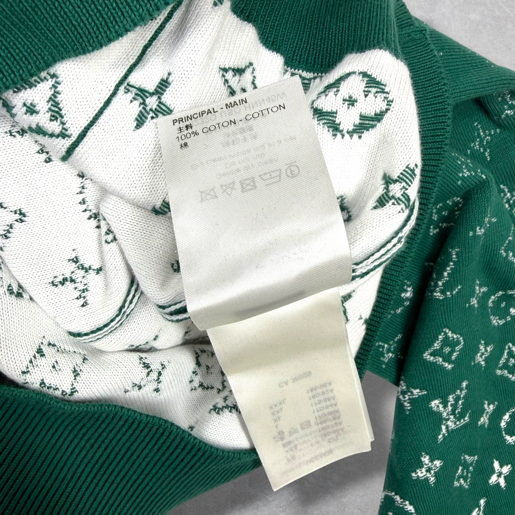 Louis Vuitton Monogram Gradient Hoodie Green L