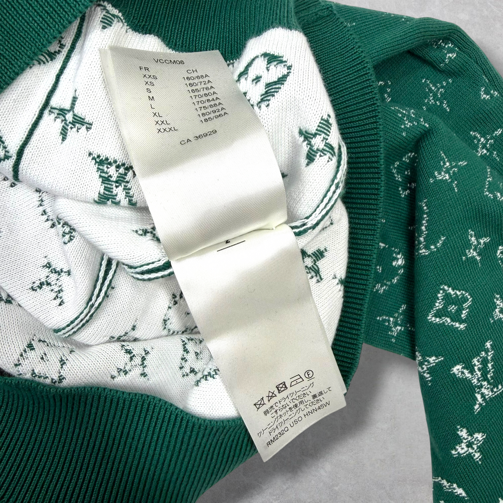 Louis Vuitton Monogram Gradient Hoodie Green L