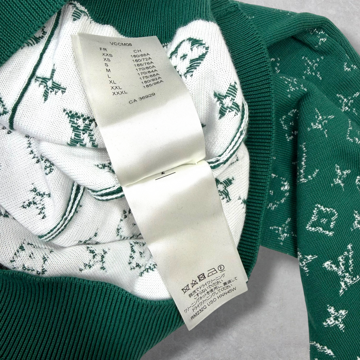 Louis Vuitton Monogram Gradient Hoodie Green L