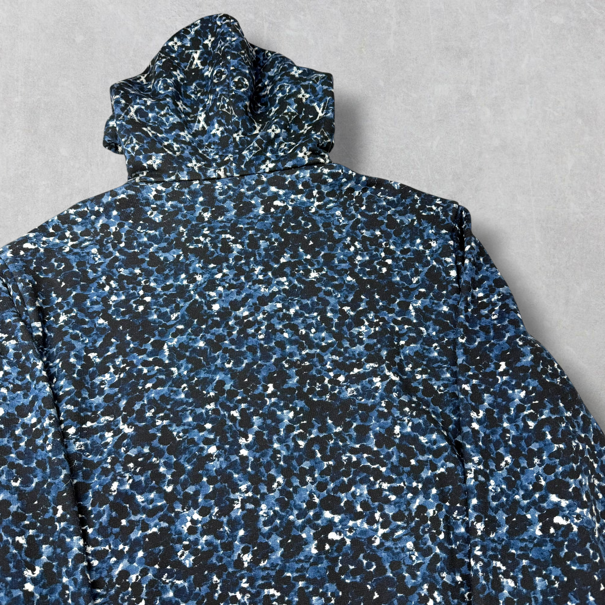 Louis Vuitton Blue Pointillism Monogram Zip Up Hoodie L