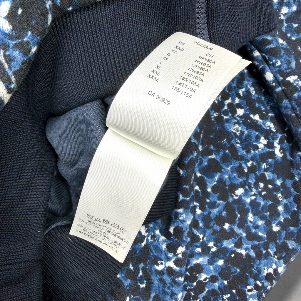 Louis Vuitton Blue Pointillism Monogram Zip Up Hoodie L