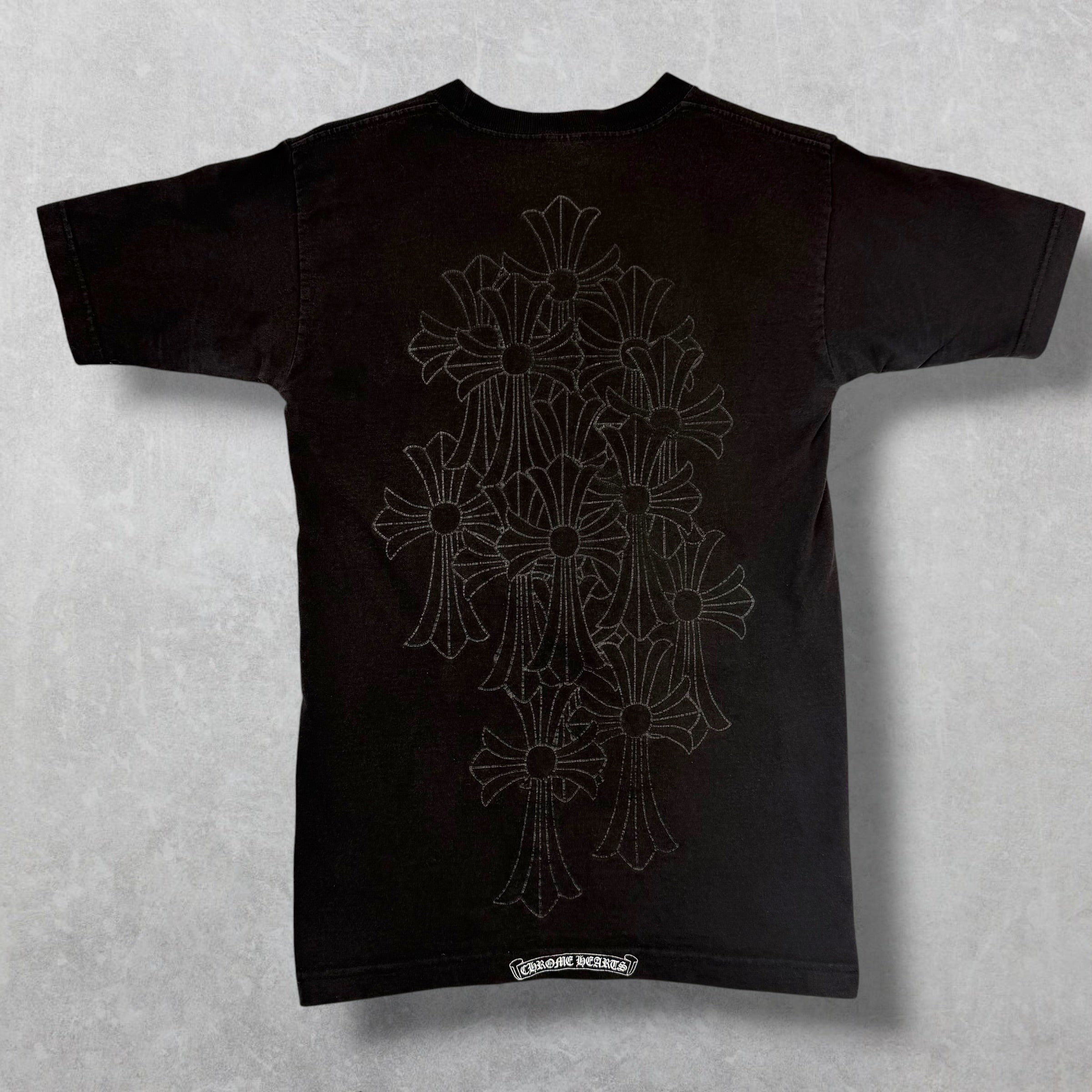 Vintage Chrome Hearts Cemetery Cross Dagger Tee S