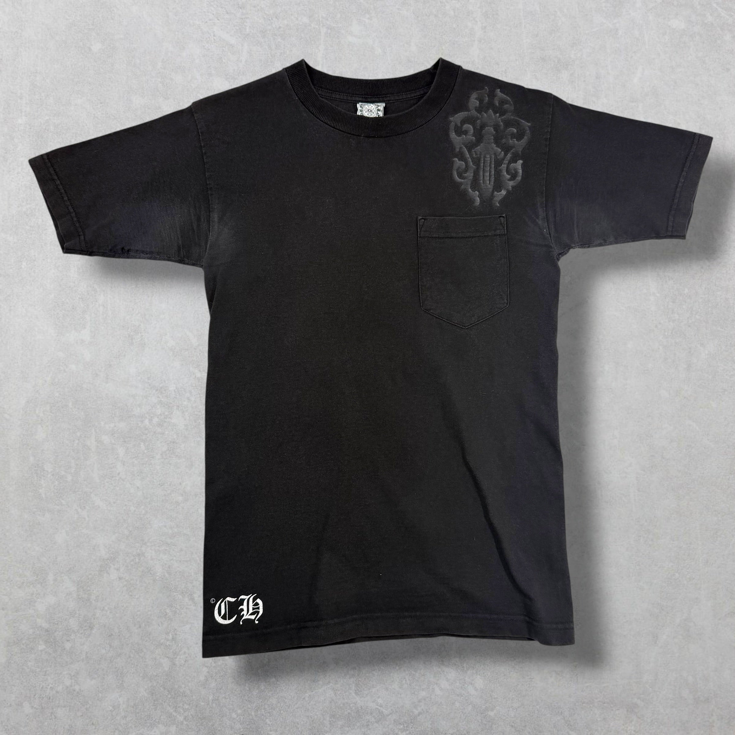 Vintage Chrome Hearts Cemetery Cross Dagger Tee S