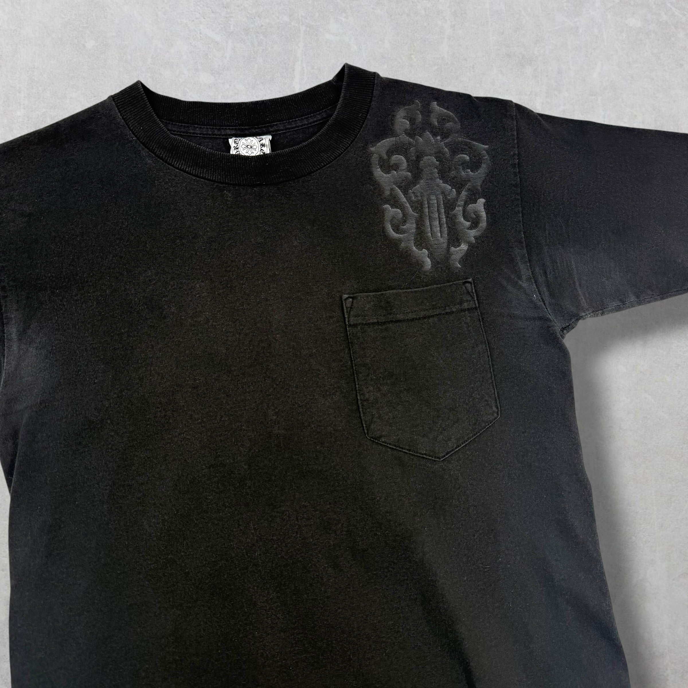 Vintage Chrome Hearts Cemetery Cross Dagger Tee S
