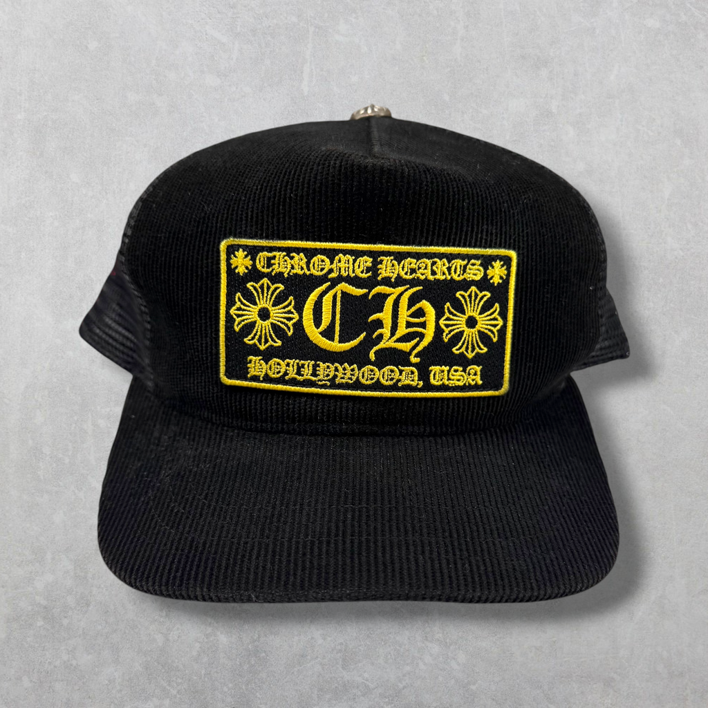 Chrome Hearts CH Hollywood Corduroy Trucker Hat