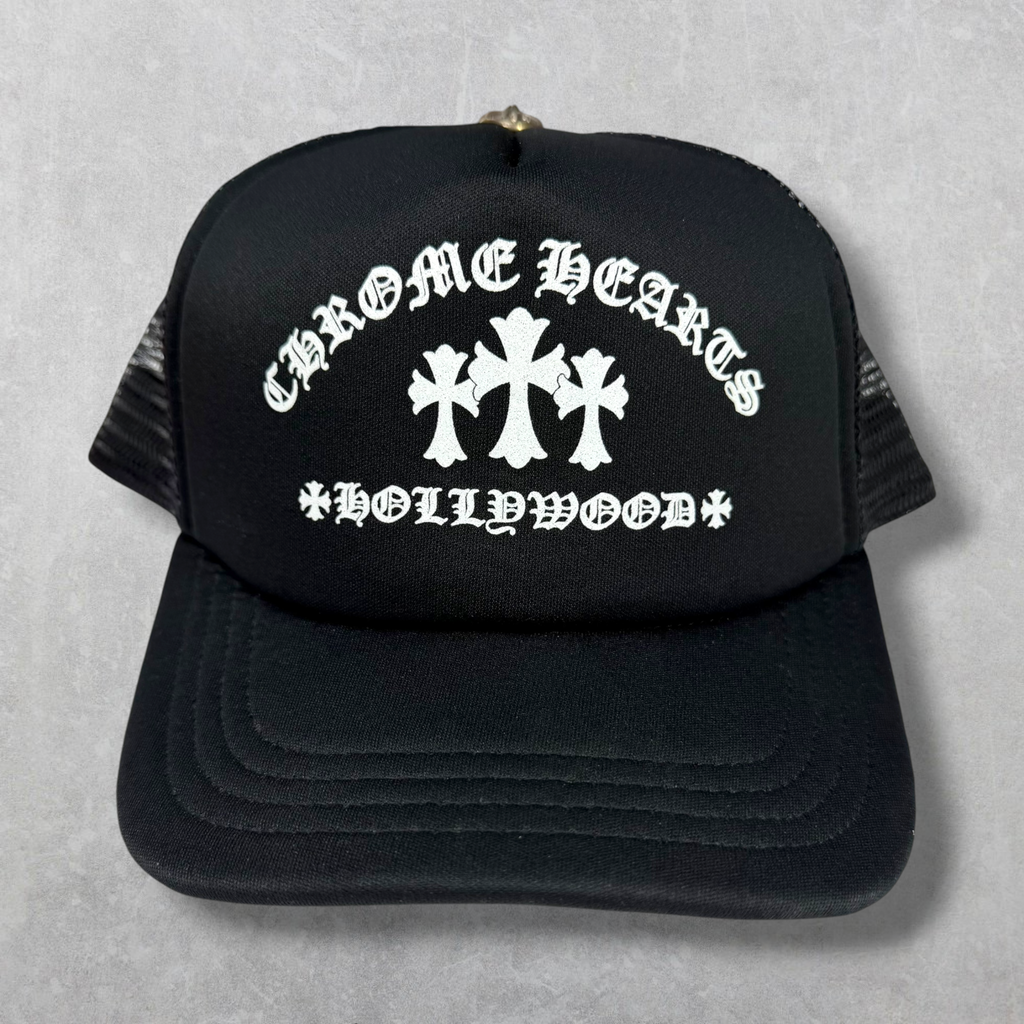 Chrome Hearts King Taco Trucker Hat Black/White