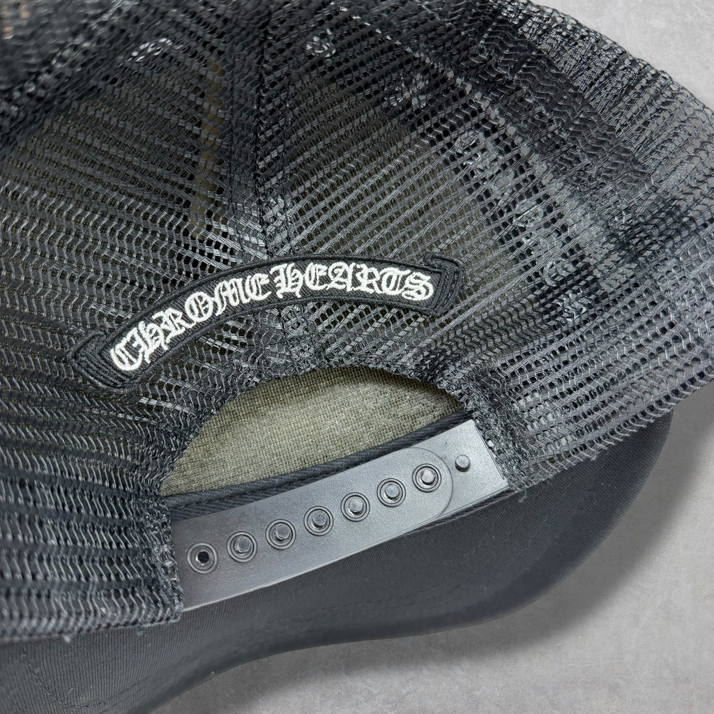 Chrome Hearts King Taco Trucker Hat Black/White