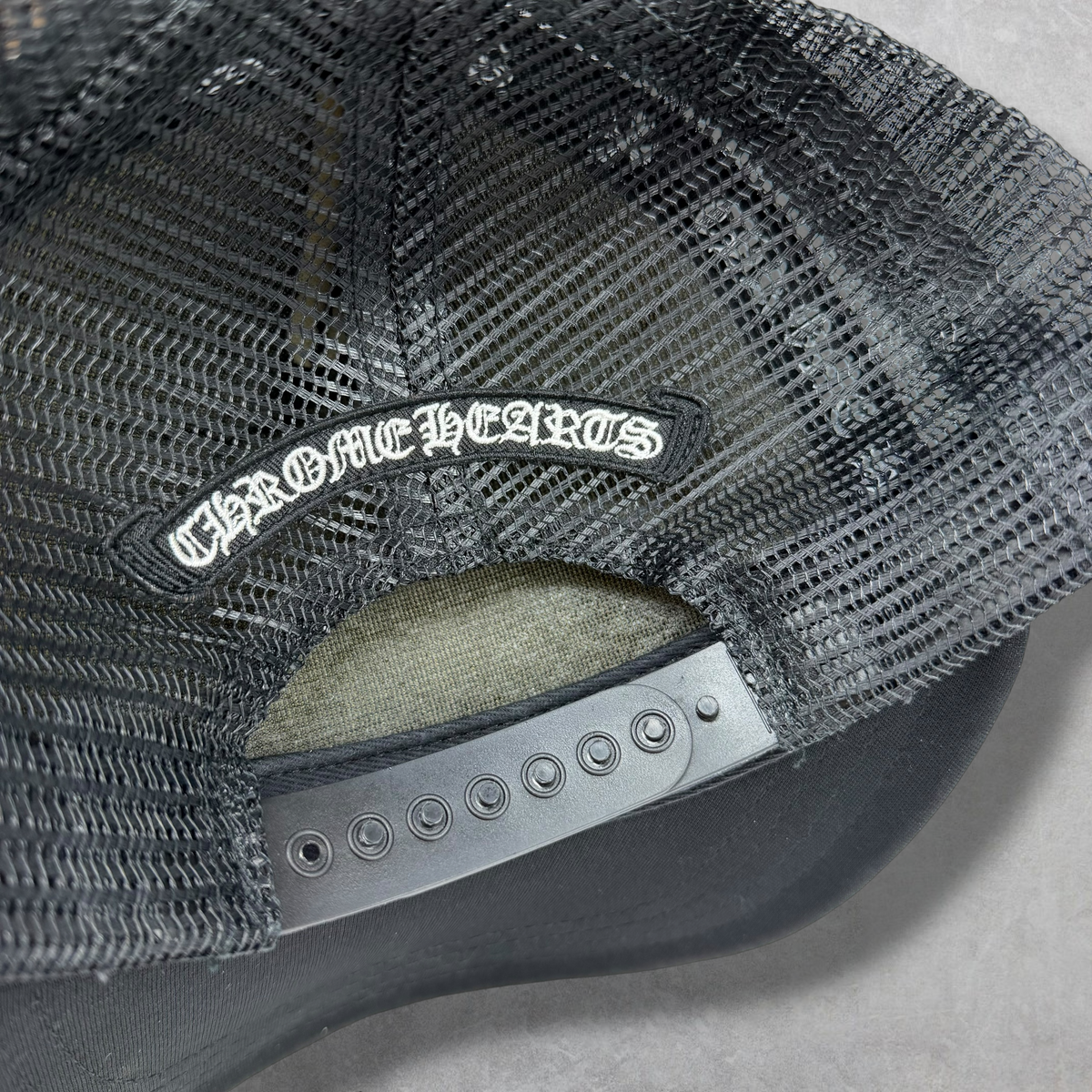 Chrome Hearts King Taco Trucker Hat Black/White