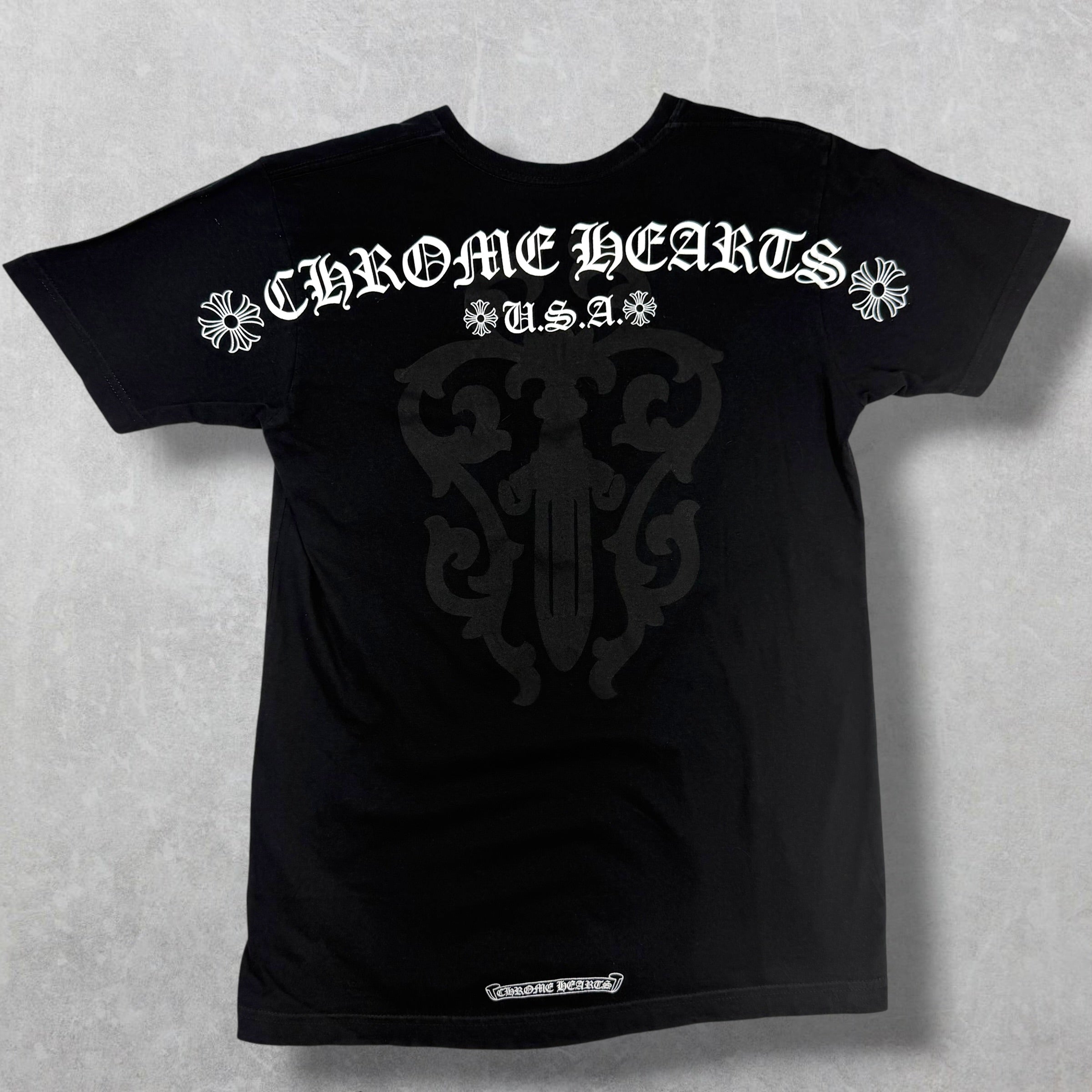 Chrome Hearts Script USA Dagger Tee M