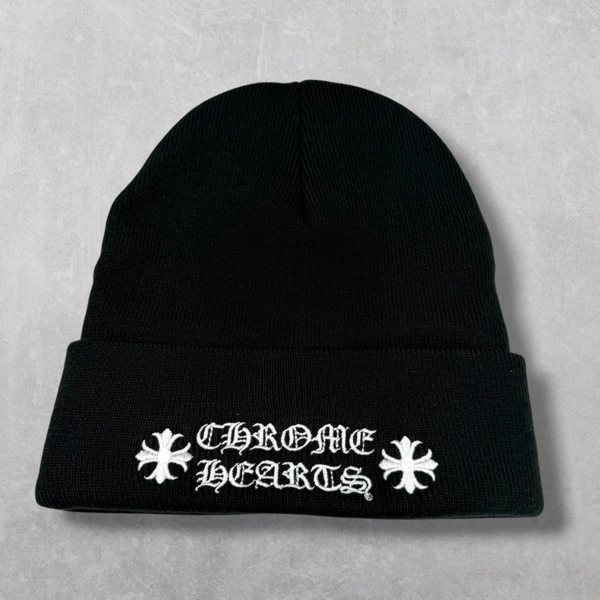 Chrome Hearts Logo Beanie Black