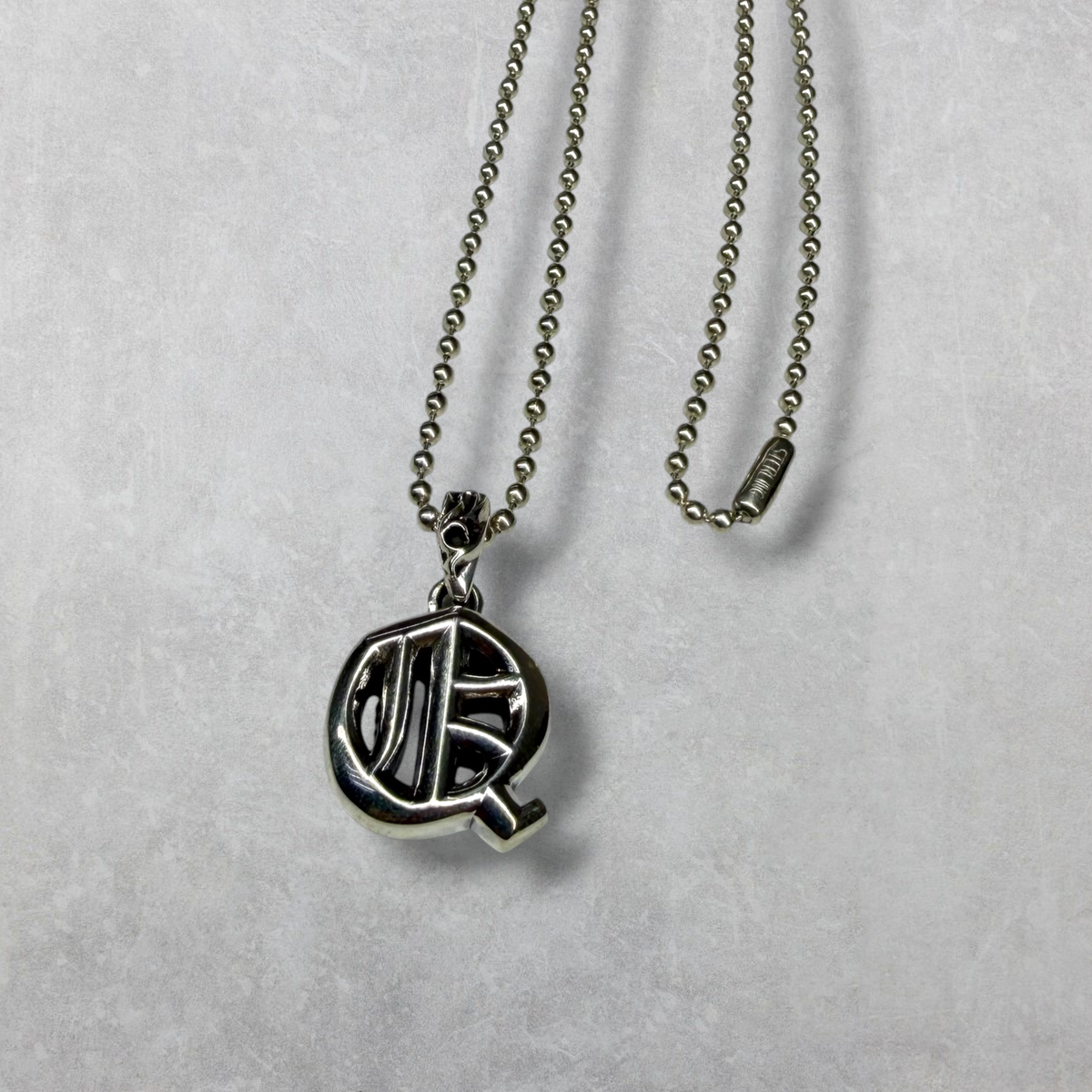 Chrome Hearts Q Alphabet Pendant w/ Ball Chain