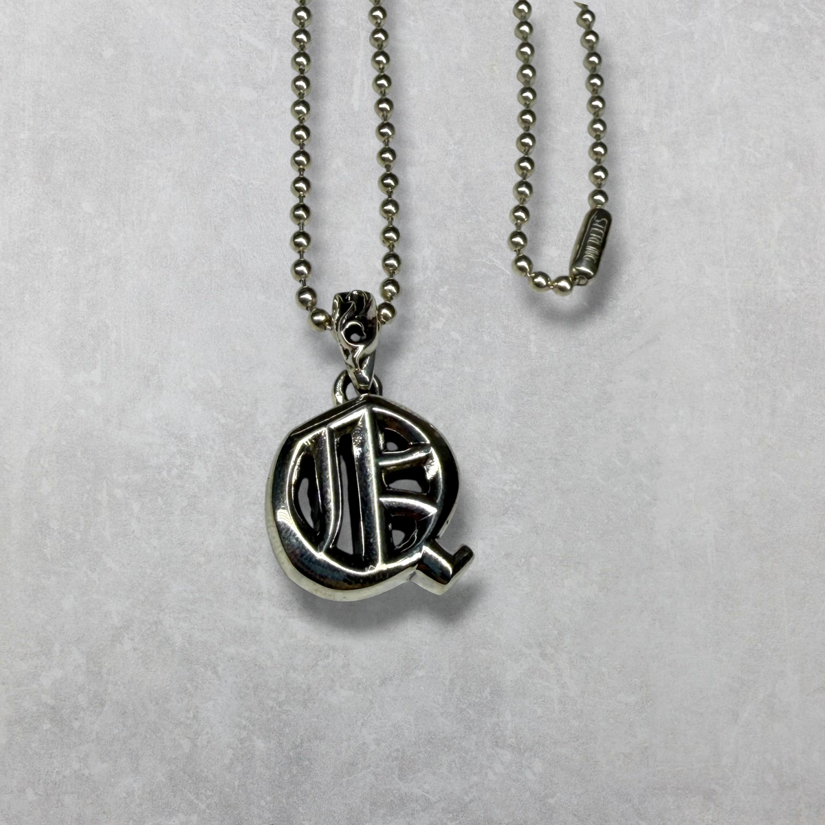 Chrome Hearts Q Alphabet Pendant w/ Ball Chain
