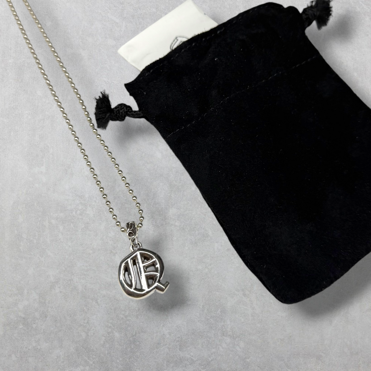 Chrome Hearts Q Alphabet Pendant w/ Ball Chain