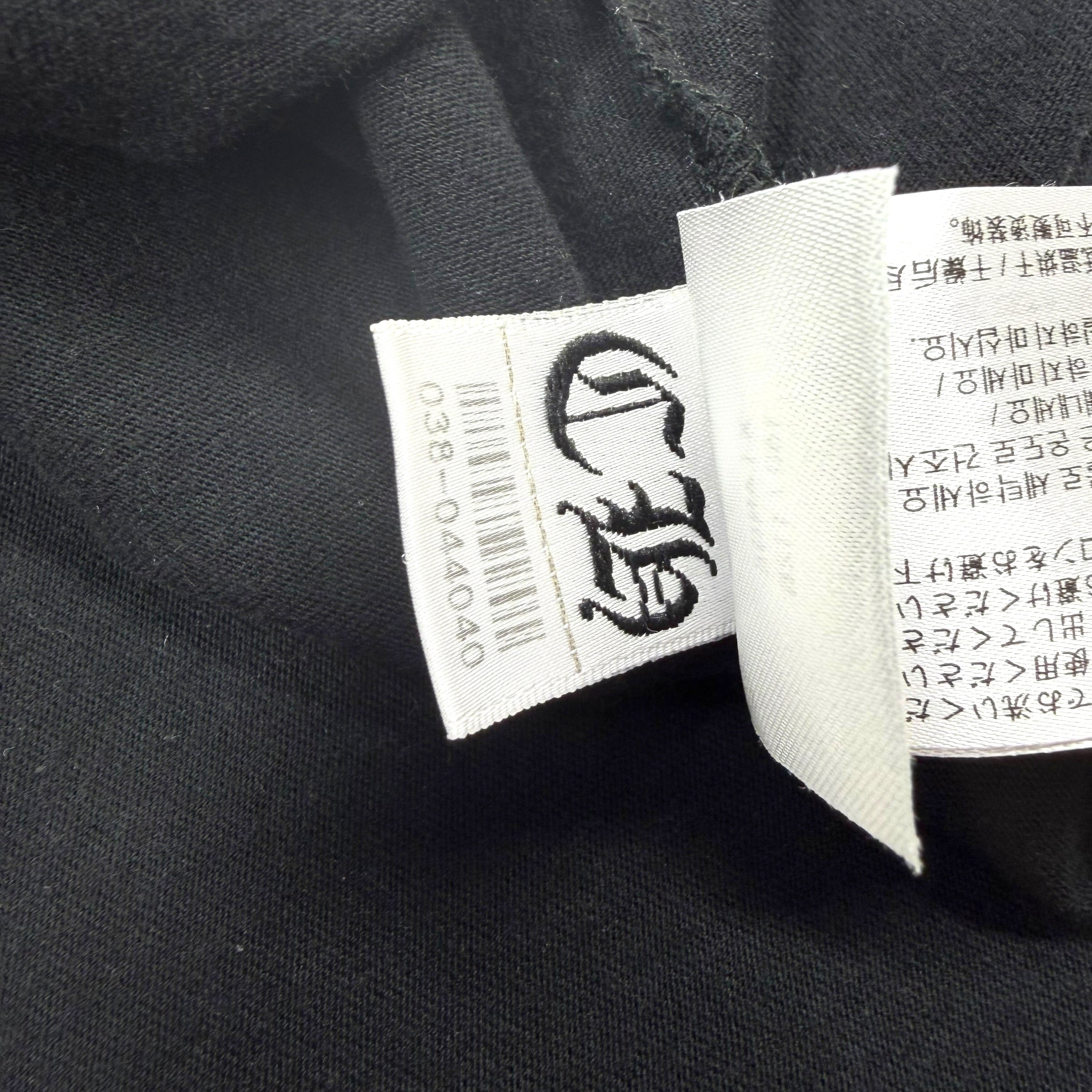 Chrome Hearts White Neck Logo Black Tee XL