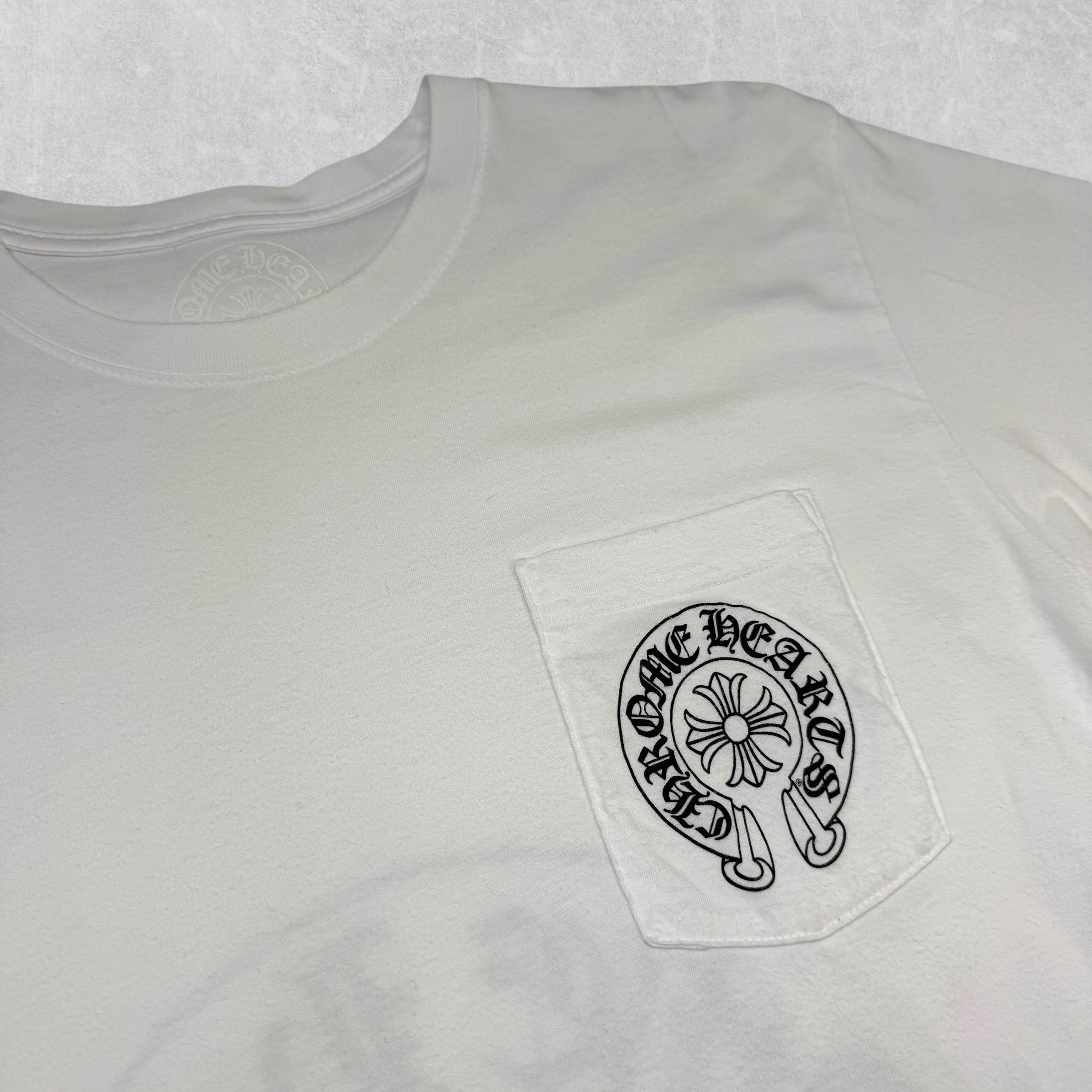 Chrome Hearts Las Vegas Exclusive Horseshoe Tee White L