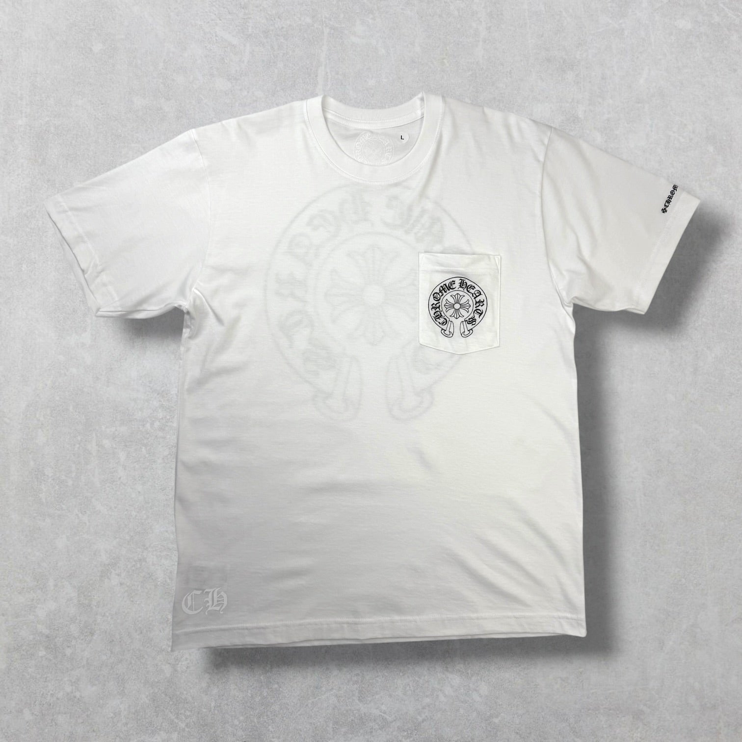 Chrome Hearts Horseshoe Logo Tee White L