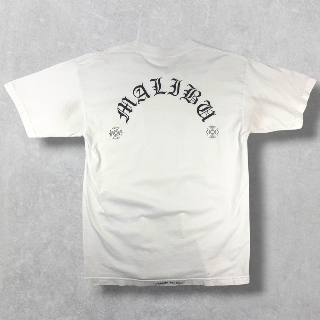 Vintage Chrome Hearts Malibu White Tee L