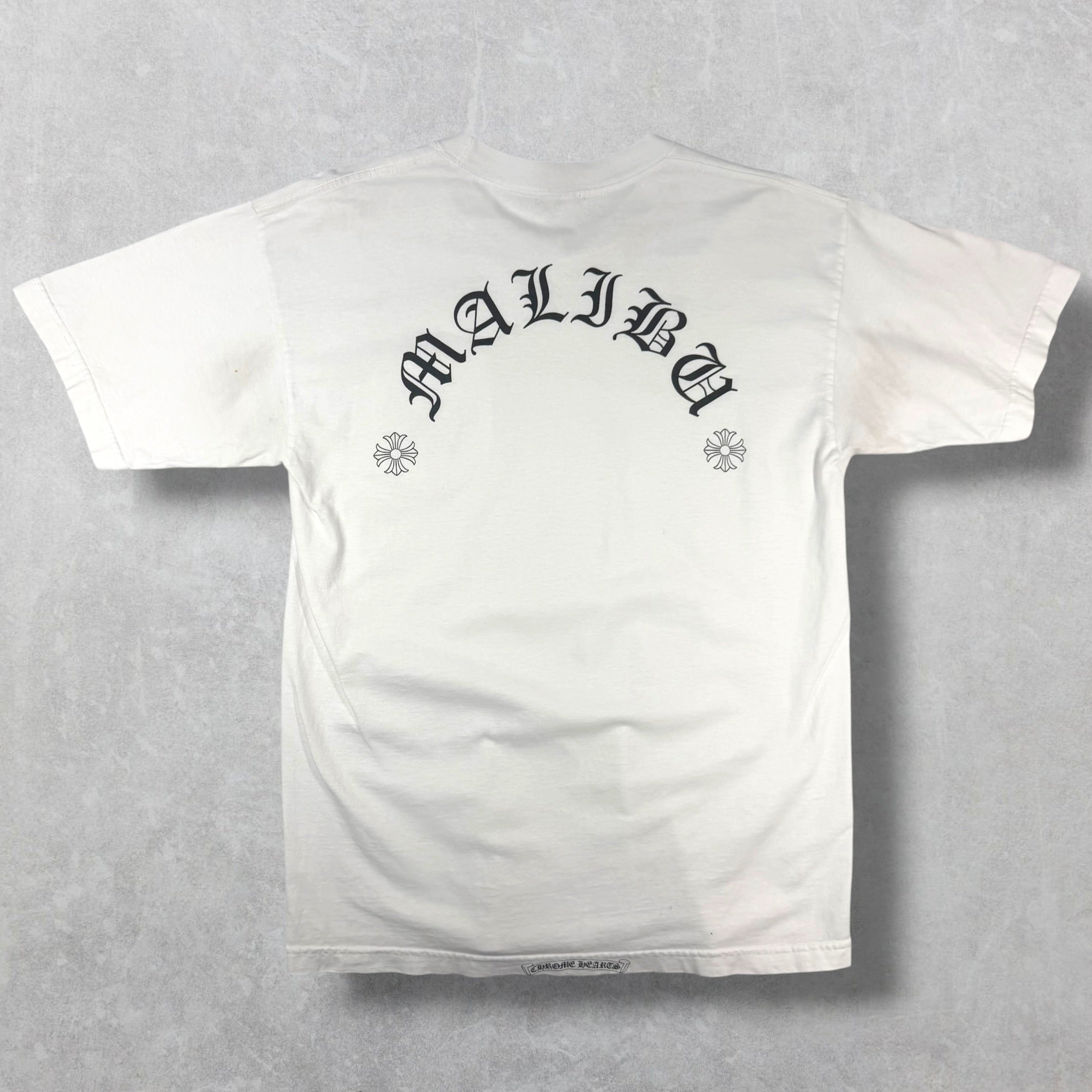 Vintage Chrome Hearts Malibu White Tee L