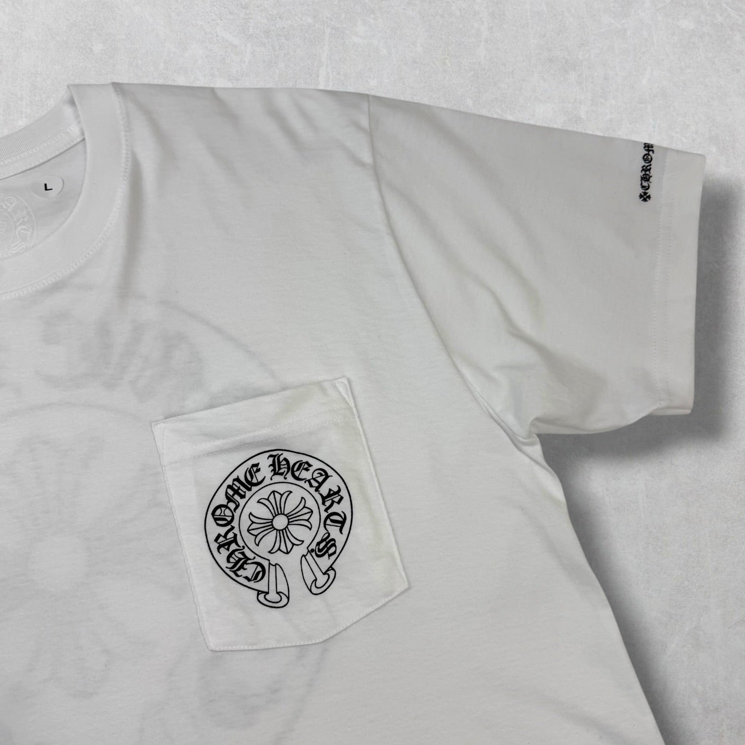Chrome Hearts Horseshoe Logo Tee White L