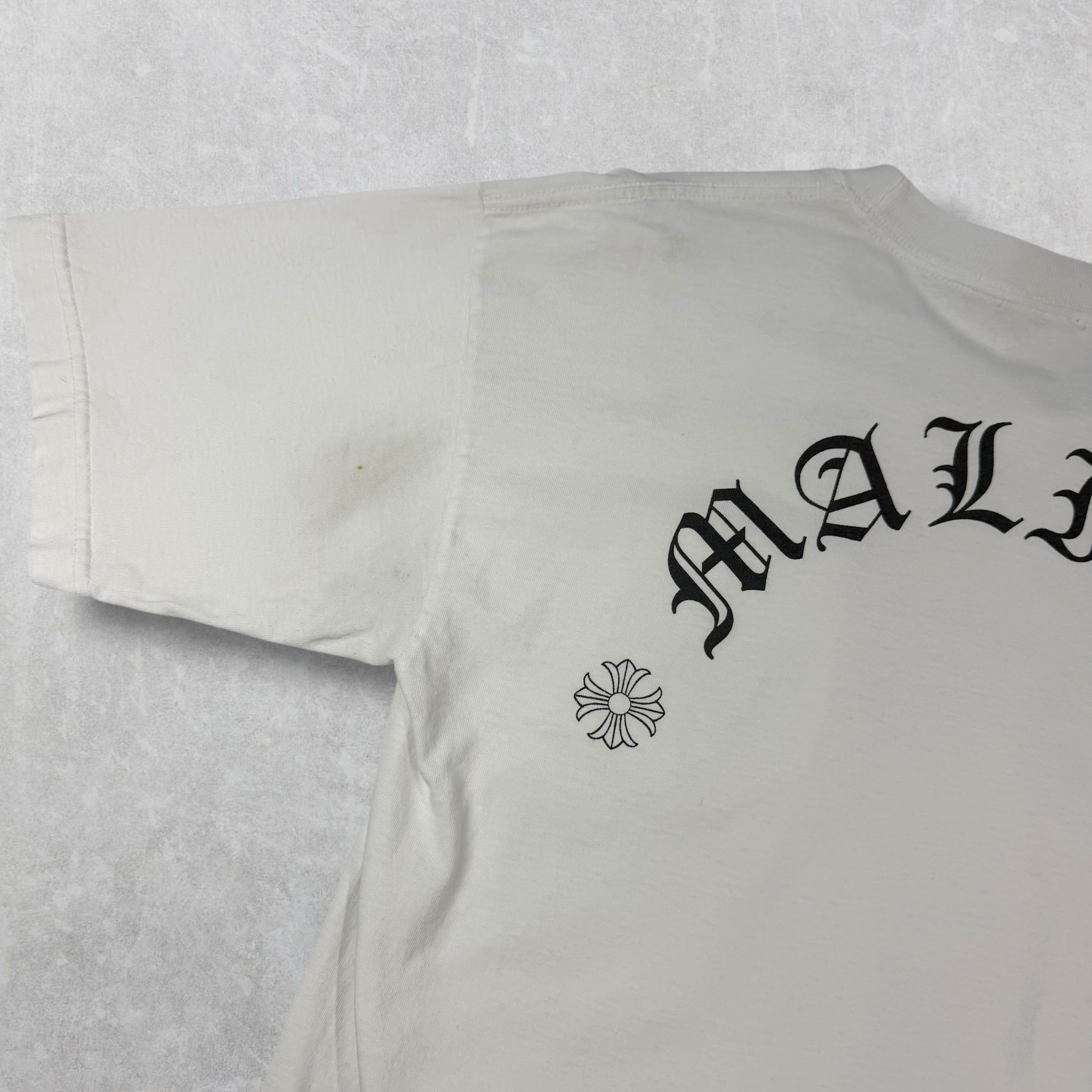Vintage Chrome Hearts Malibu White Tee L