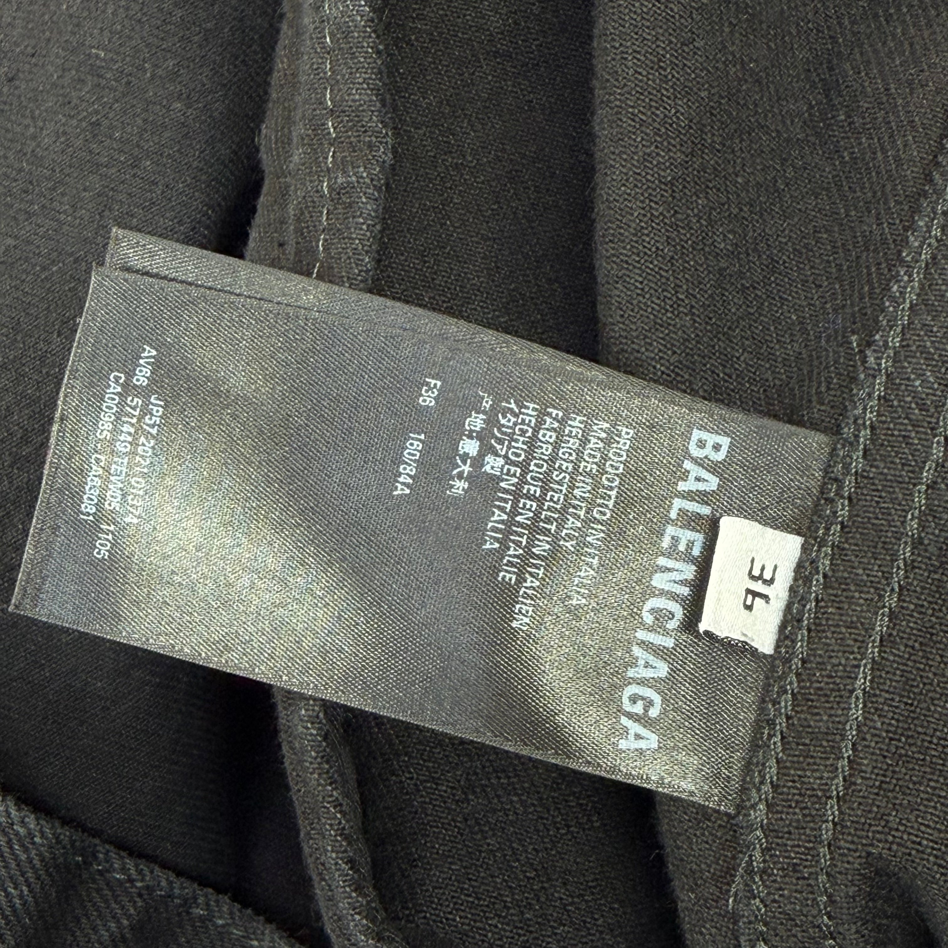Balenciaga Crystal Logo Denim Jacket 36 (M)