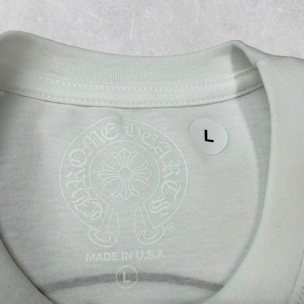 Chrome Hearts Horseshoe Logo Tee White L