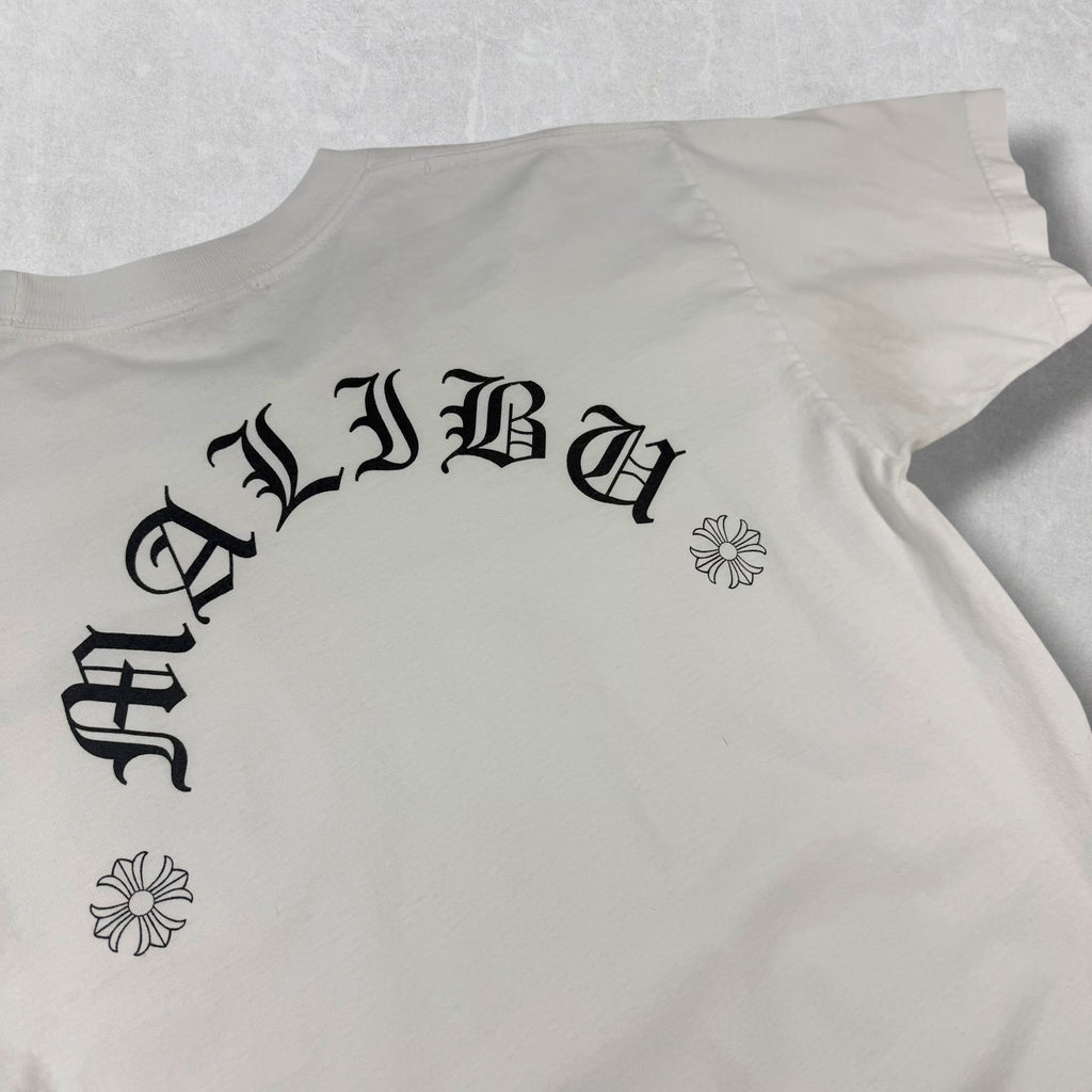 Vintage Chrome Hearts Malibu White Tee L