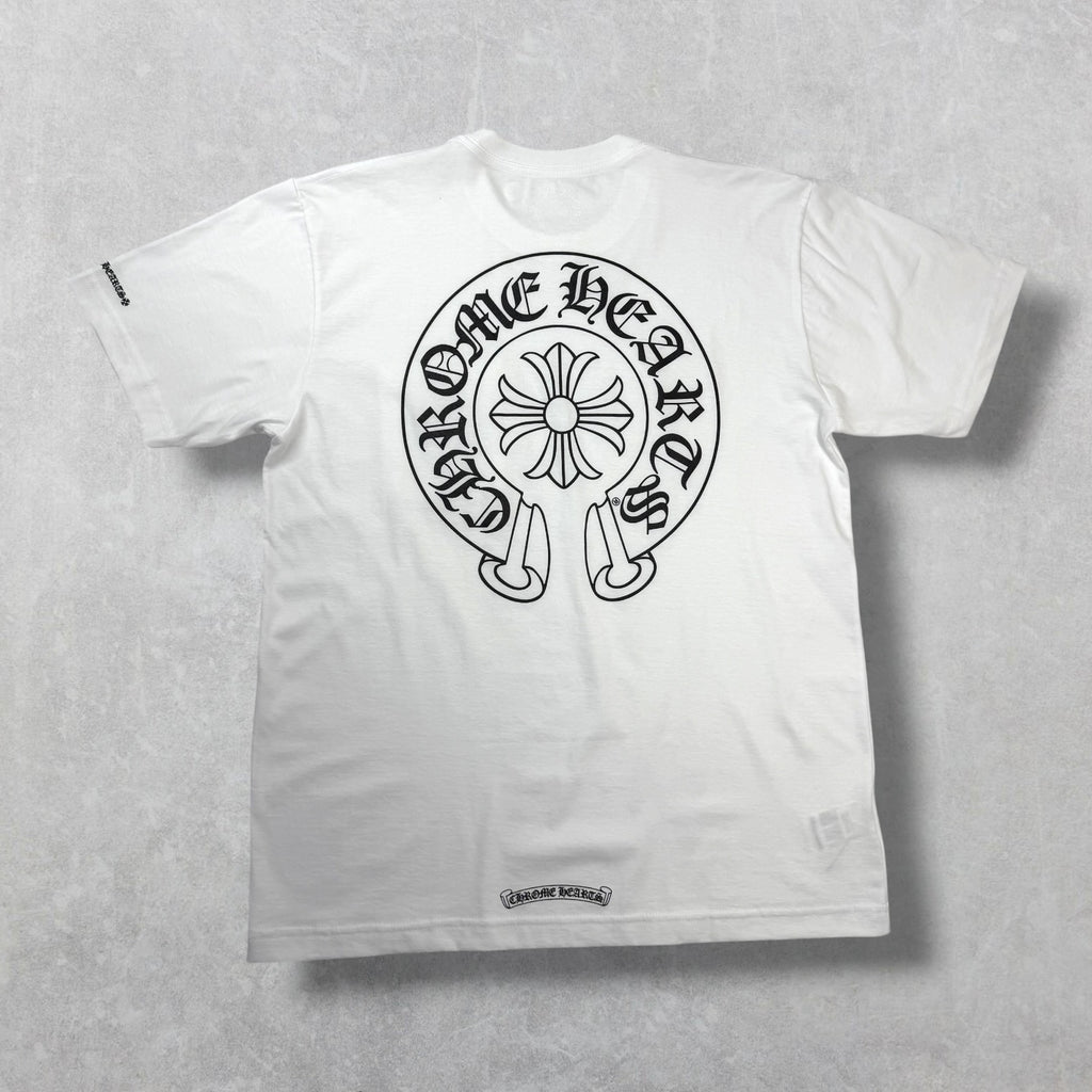 Chrome Hearts Horseshoe Logo Tee White L