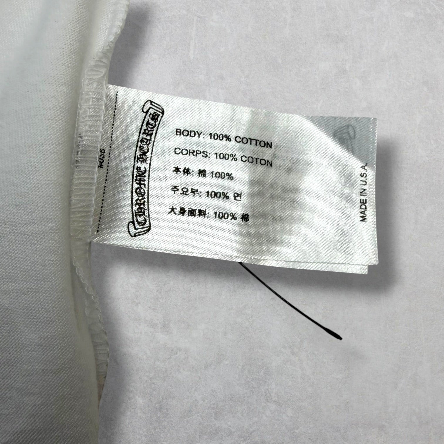 Chrome Hearts Horseshoe Logo Tee White L
