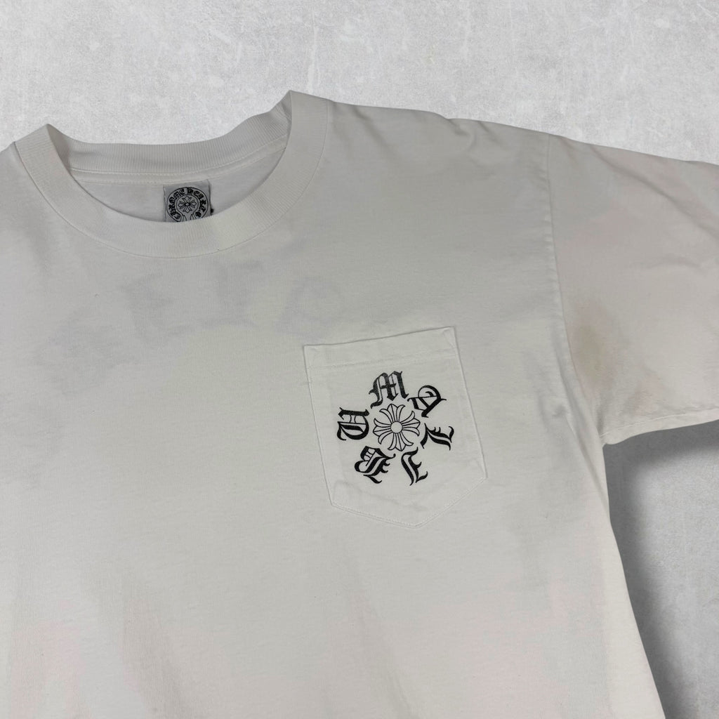 Vintage Chrome Hearts Malibu White Tee L