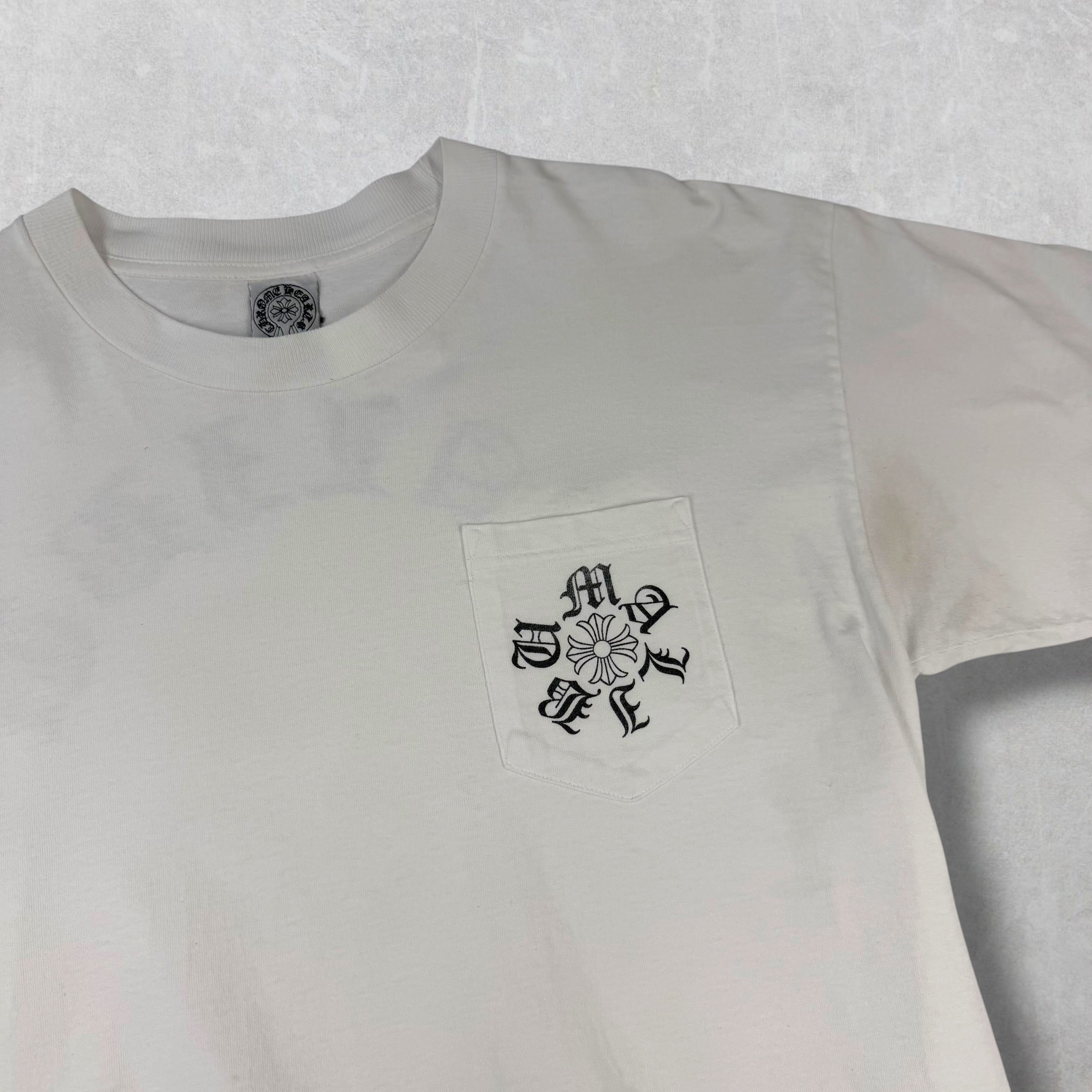 Vintage Chrome Hearts Malibu White Tee L