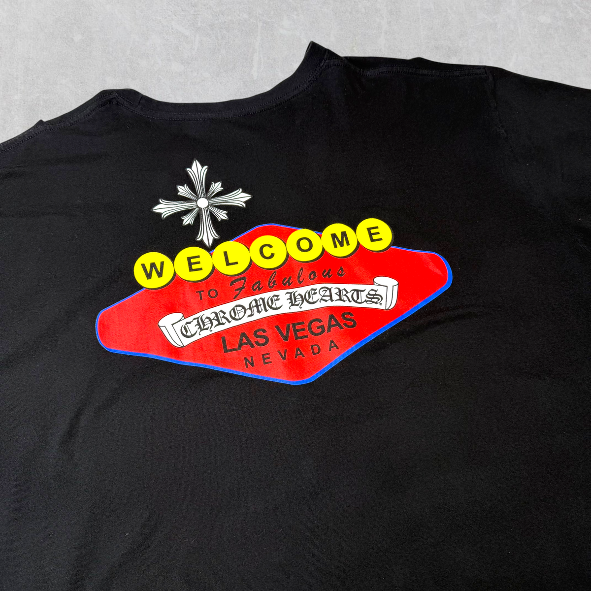 Chrome Hearts Black Welcome To Las Vegas Tee XXL