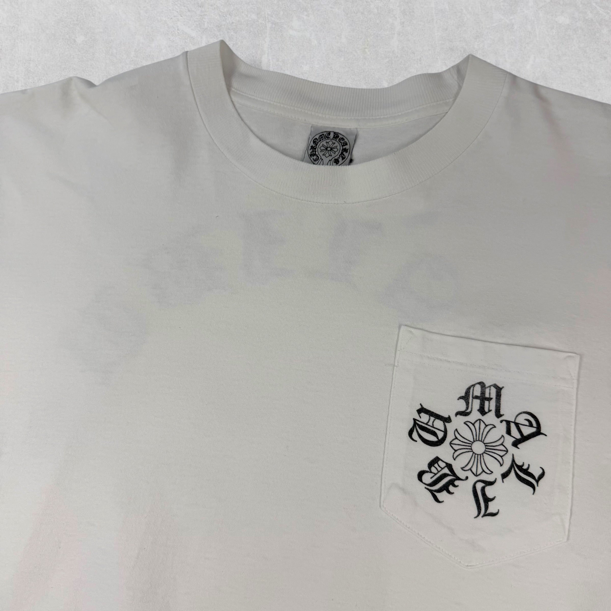 Vintage Chrome Hearts Malibu White Tee L