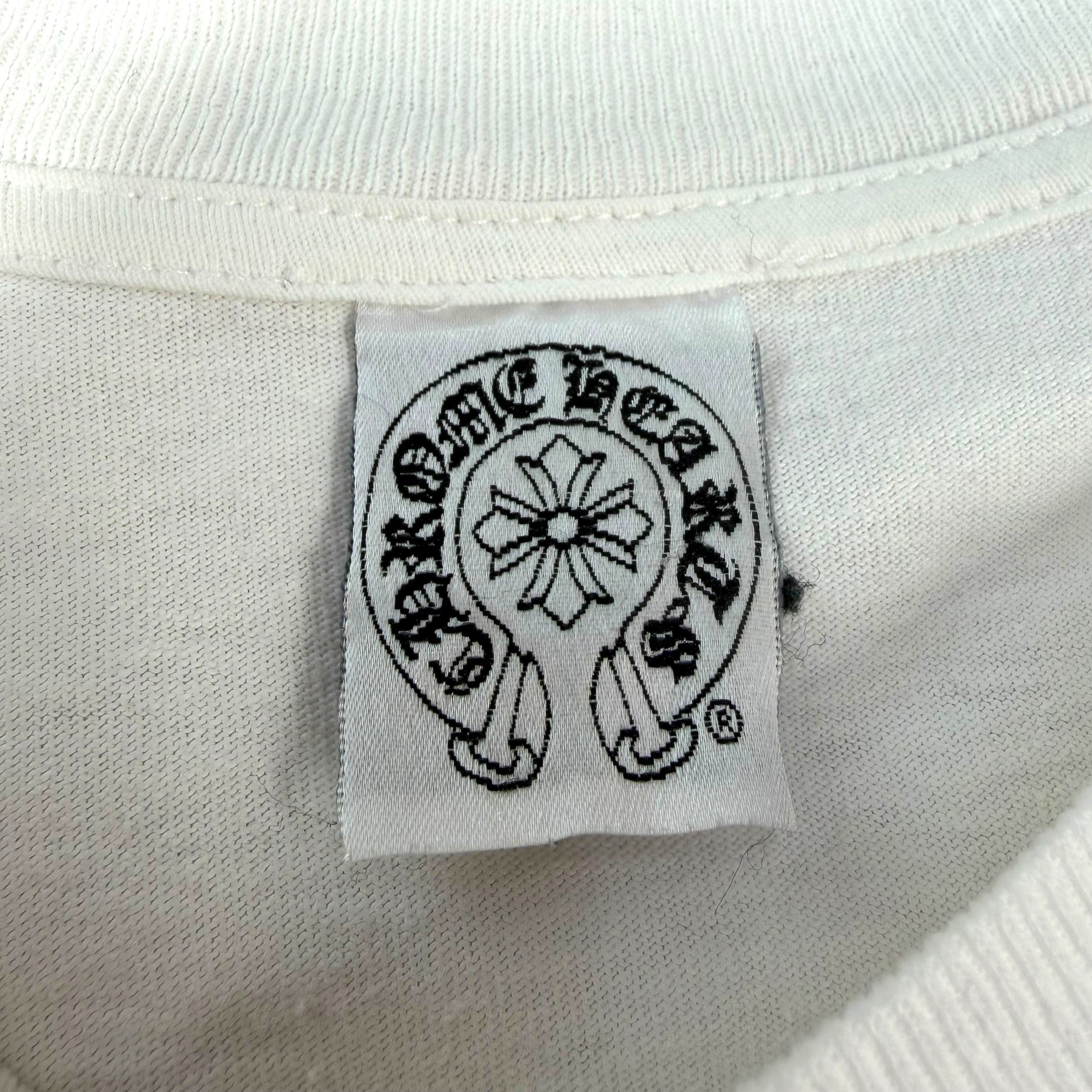 Vintage Chrome Hearts Malibu White Tee L