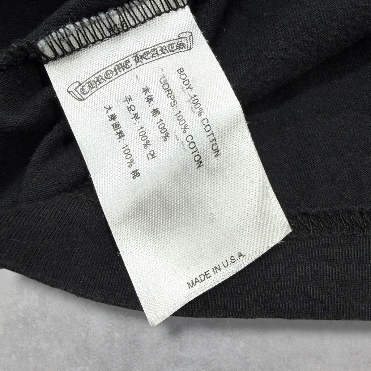 Chrome Hearts Scroll Logo L/S Tee L