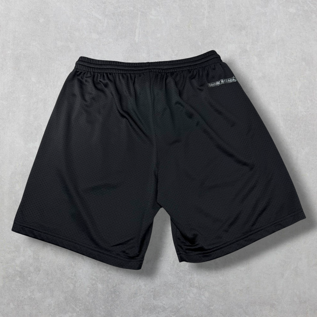 Chrome Hearts Black Mesh Warm Up Shorts XL