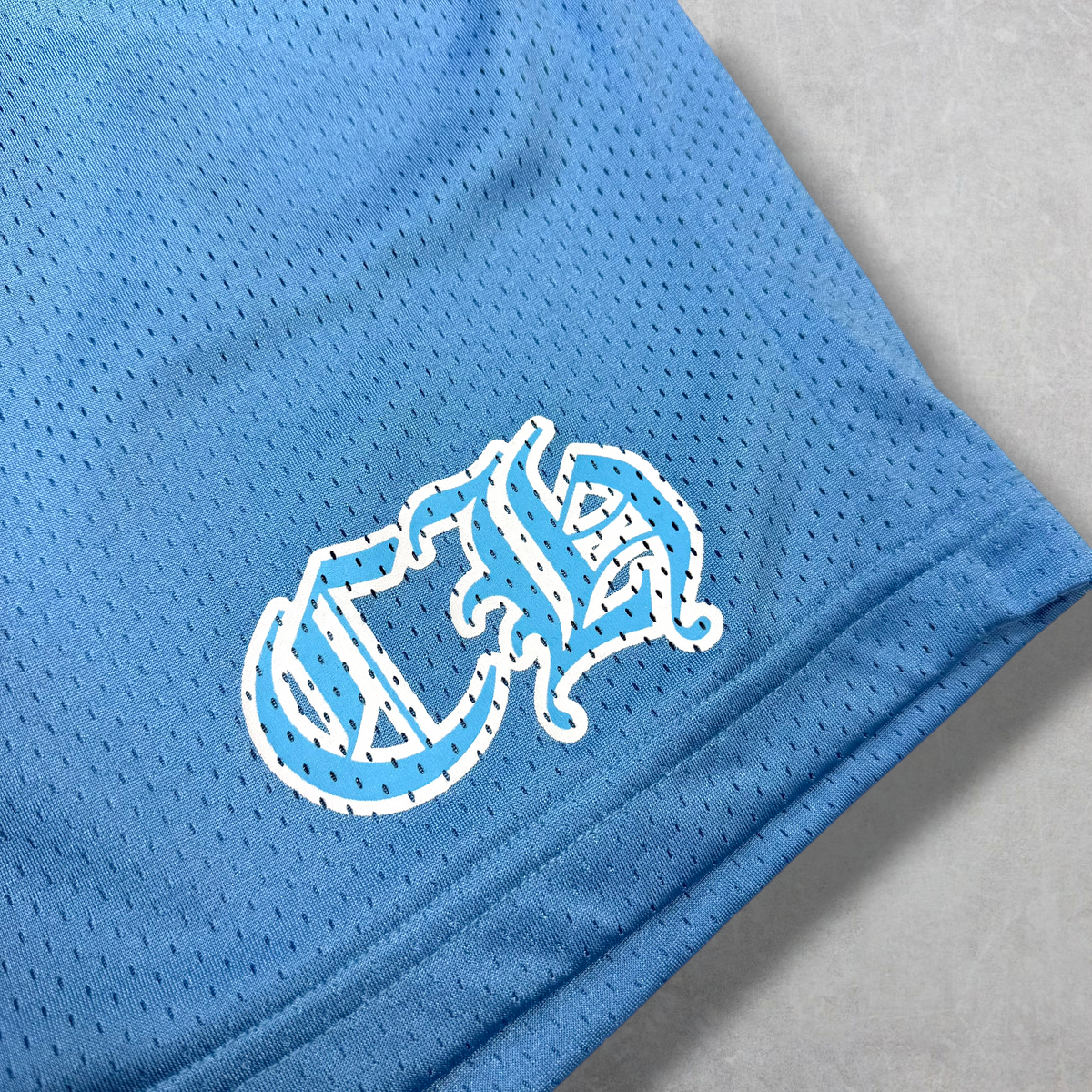 Chrome Hearts Blue Mesh Warm Up Shorts XL