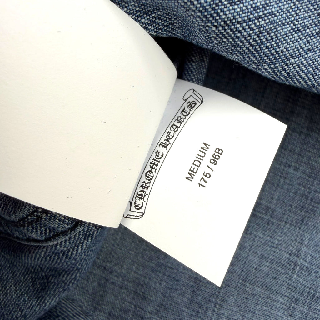 Chrome Hearts Cross Patch Denim Work Dog Shirt M