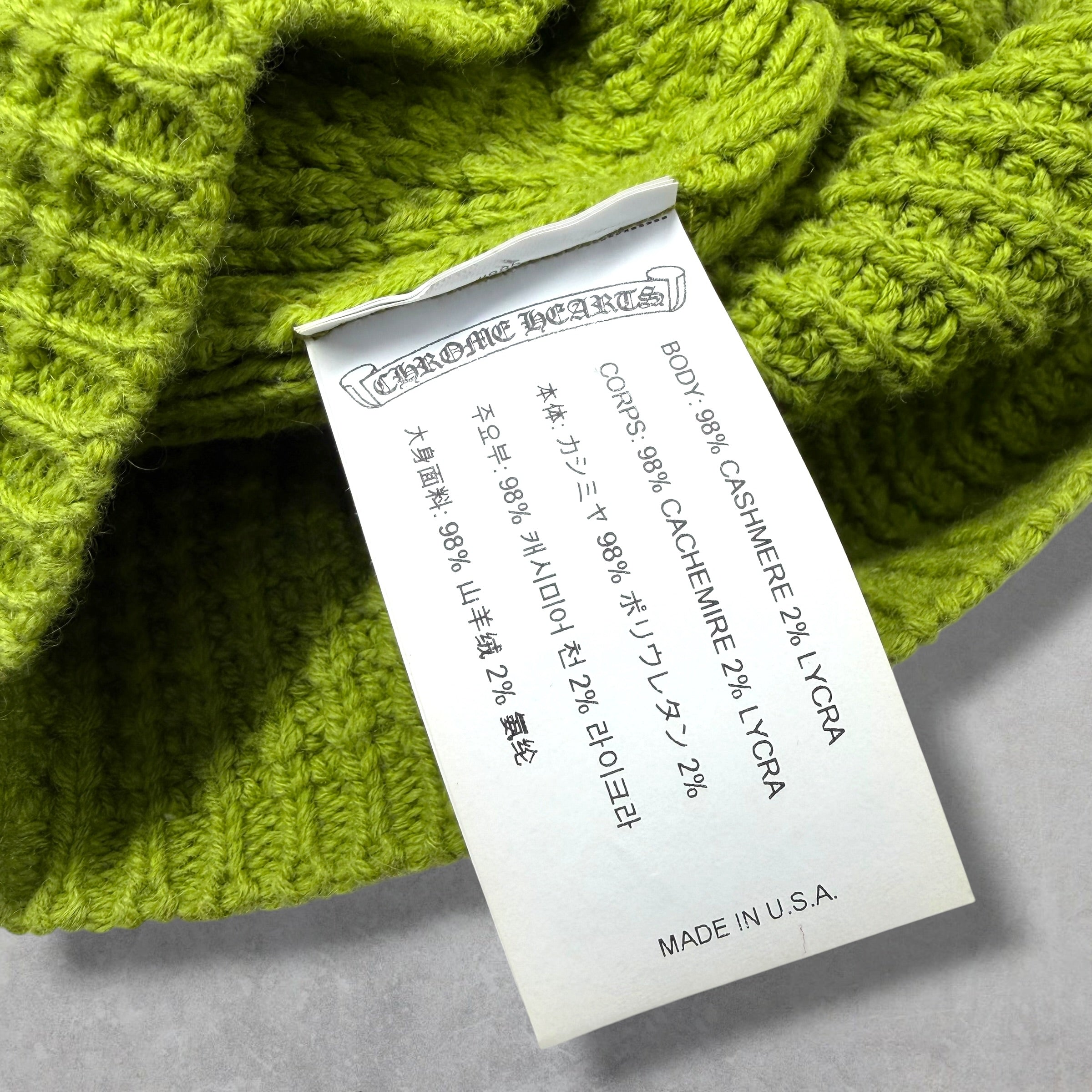 Chrome Hearts Hit & Run Cashmere Beanie