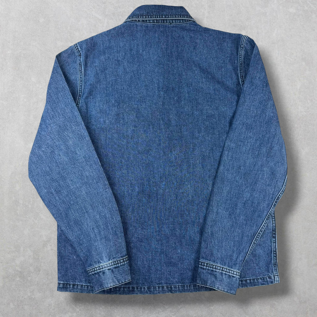 Chrome Hearts Cross Patch Denim Work Dog Shirt M