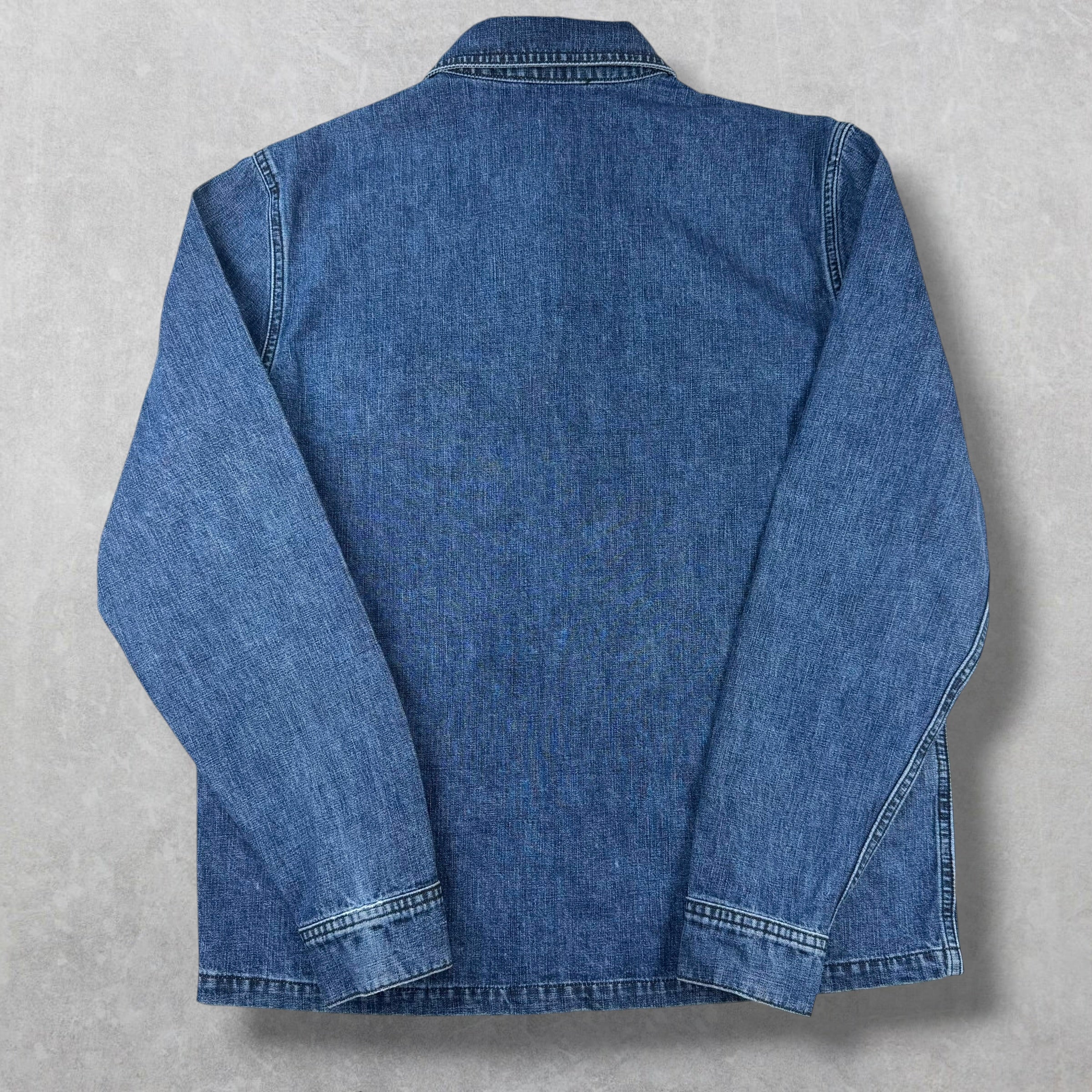 Chrome Hearts Cross Patch Denim Work Dog Shirt M