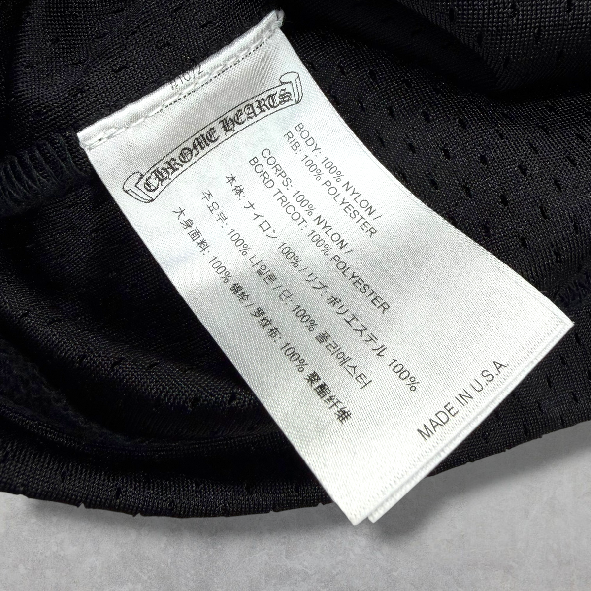 Chrome Hearts Stadium Mesh Jersey Black L