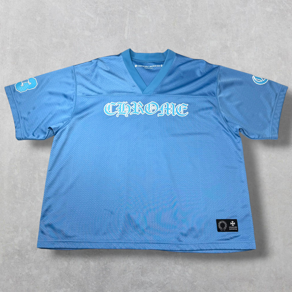 Chrome Hearts Stadium Mesh Blue Jersey L